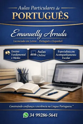 Aulas Particulares de Português | Ensino Fundamental e Médio | Professora Licenciada
