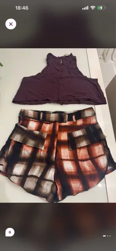 Vendo Conjunto Open - cor marsala - tamanho G.