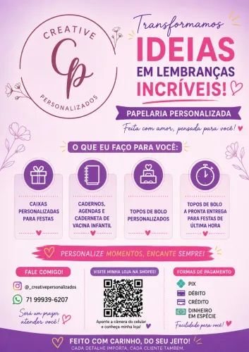 Papelaria personalizada