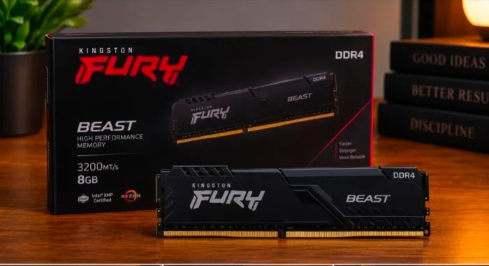 Memória ram FURY Beast DDR 4 8 GB 3200 MHz NOVO LACRADO