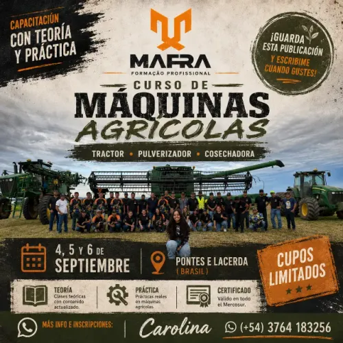 CAPACITACIÓN DE MAQUINARIA AGRÍCOLA