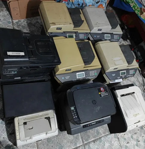 Lote com 12 impressoras HP e Brother