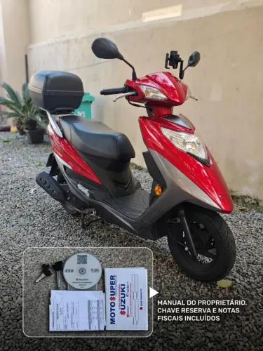 2024 Suzuki Haojue Lindy 125 CBS Único Dono Manual e Chave Reserva