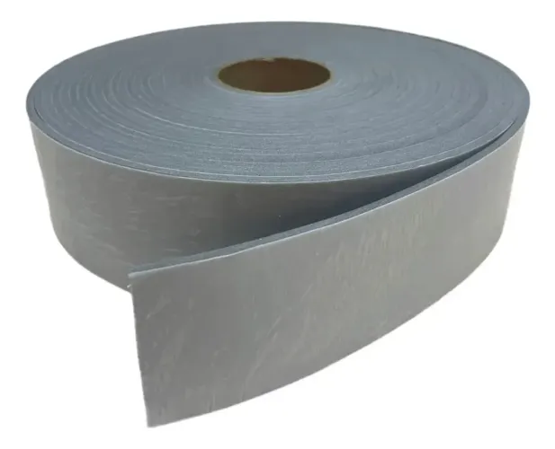 Rodapé Eva Cinza Autocolante Larg 7cm X 5mm - 10 Metros
