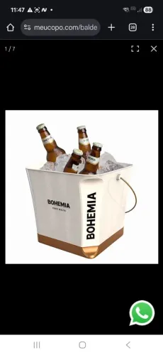 3 baldes Balde para gelo e cerveja