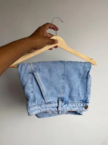Short cintura alta jeans Sawary plus size 52
