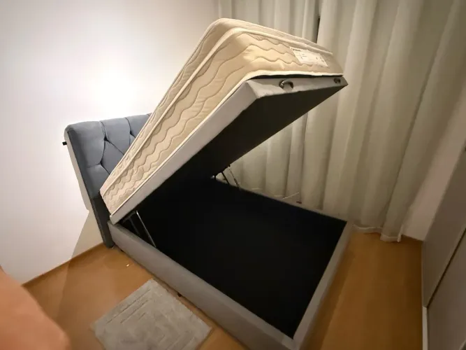 Cama box baú + colchão
