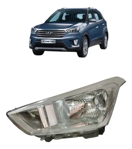 Farol Esquerdo Hyundai Creta 2017 A 2020 Usado
