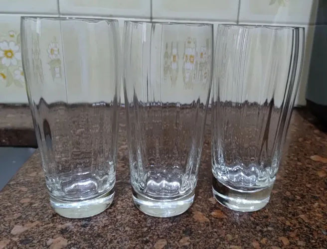 Conjunto de copos de Cristal 