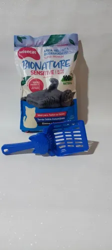 Areia de mandioca para gatos Bionature WISECAT 2kg tudo de melhor para seu amigo peludo!
