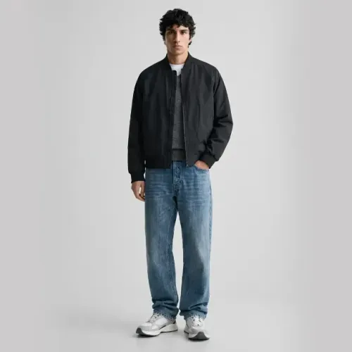 Jaqueta Bomber Preta Slim Premium