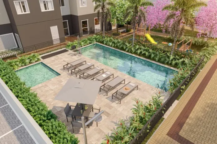 APARTAMENTO CAMPO LIMPO AO LADO DO METRÔ - 2 DORMS. COM VARANDA E VAGA
