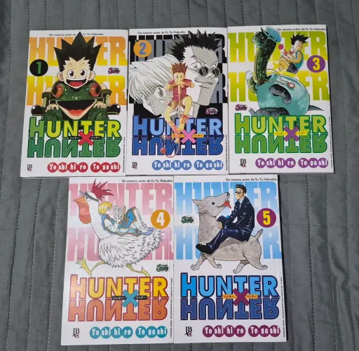 Coleção Mangá Hunter X Hunter - Volume 1 a 5