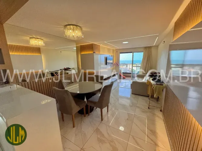 VENDO APARTAMENTO MOBILIADO, COM 80m², 3 QUARTOS, 2 VAGAS NO BAIRRO JACARECANGA - FORTALEZ