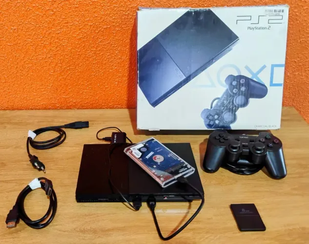Playstation 2 Completo Com Caixa E 80 Jogos !!!