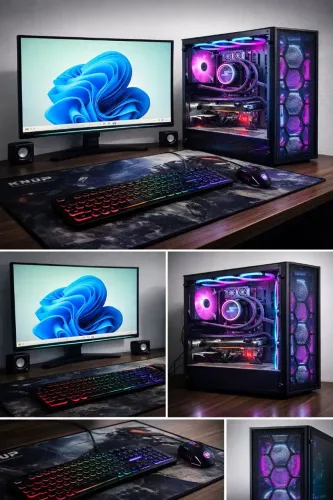 Kit Gamer completo! PC com RTX 2060 Super + Monitor AGON 32 144Hz