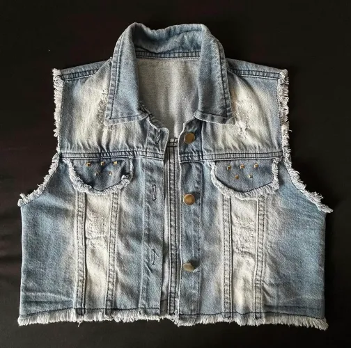 Colete jeans infantil