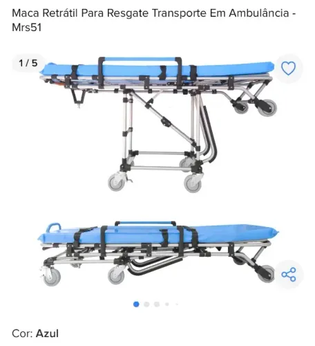 Maca retrátil ambulância 