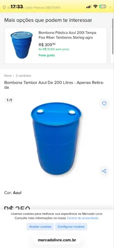 Tambores de Plásticos 200L