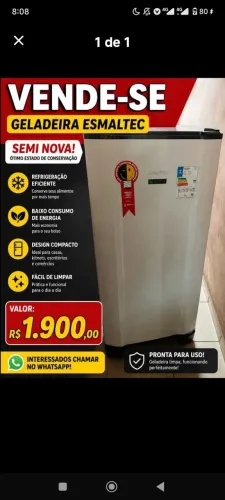 Geladeira com 5 meses de uso