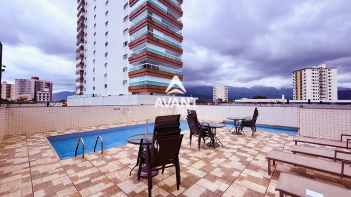Apartamento de 1 dormitório para Locação Definitiva no Caiçara, Praia Grande/SP.