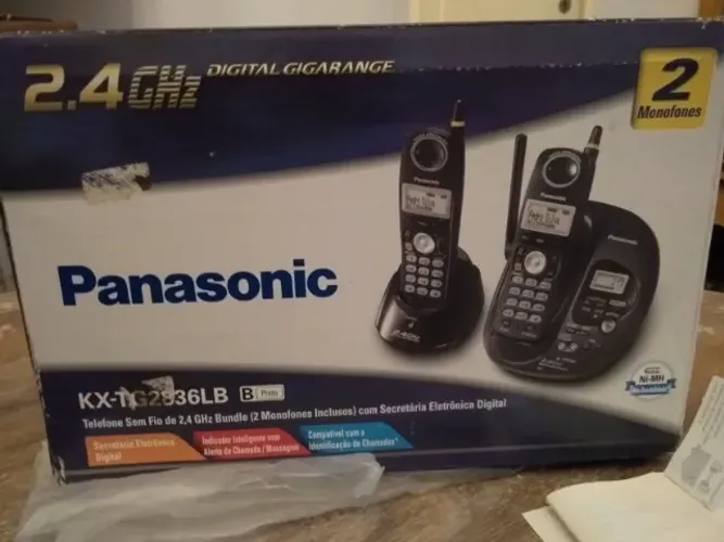 Telefone Sem Fio Panasonic KX-TG2836LB - Nunca Usado (Sem Bateria)