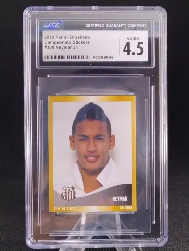 Primeira Figurinha Neymar 2010 CGC Graded 