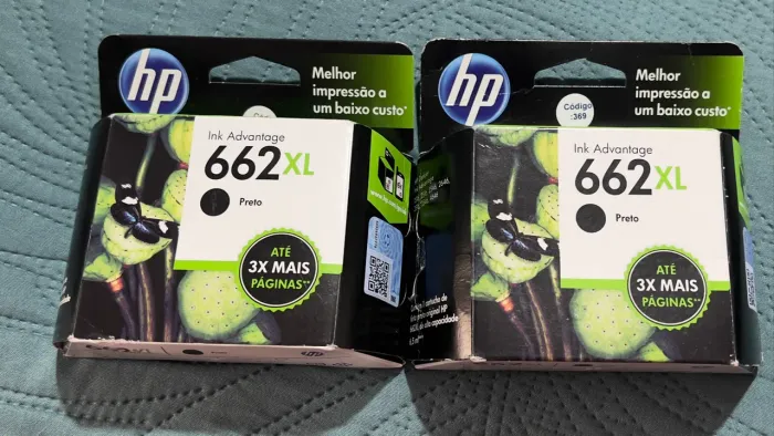 2 Cartuchos HP 662xl preto
