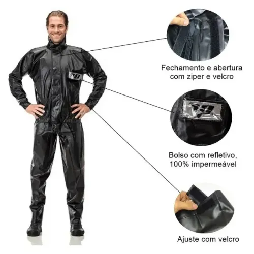 Capa de Chuva Pantaneiro de PVC EXG 2G ou 3G
