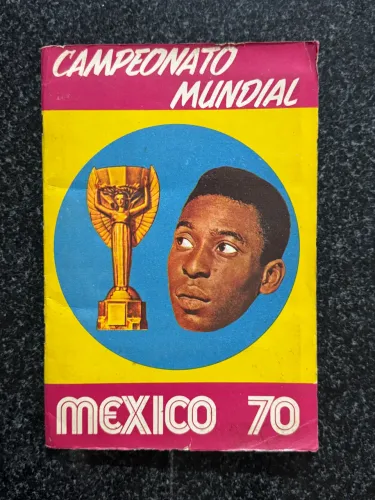 Álbum figurinha copa do mundo 1970 tricampeão no México original completo editora Sadira  