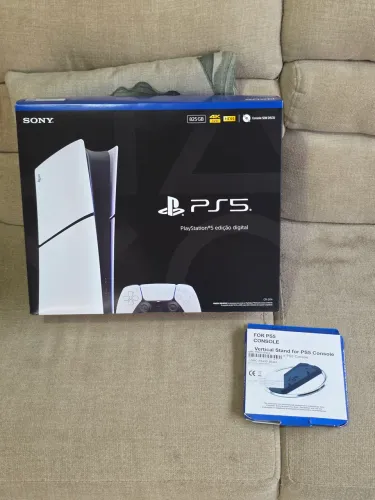 PS5 Slim mídia Digital (novo) + base 