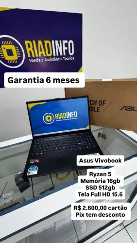 Notebook Ryzen 5 na caixa com nota fiscal 