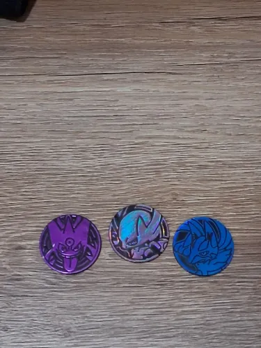 3 moedas pokémon colecionáveis mewtwo Y raro