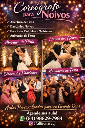 Coreógrafo para dança dos noivos 