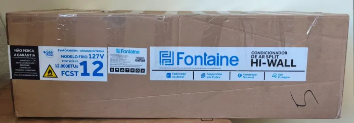 EVAPORADORA DE AR CONDICIONADO, MARCA FONTAINE 12.000 BTUS127V. NOVA NA CAIXA