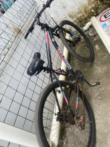 Bicicleta Aro 29 Houston Discovery 21 Marchas e Suspensão Dianteira - Preta Fosca