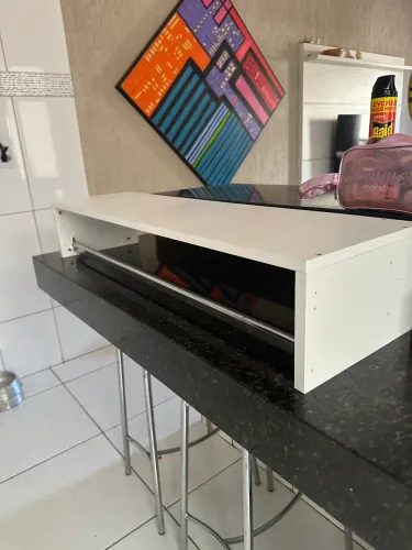 Arara para loja, varão de inox, MDF Branco tenho maiores e menores