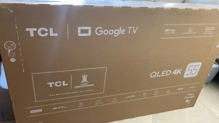 TV TCL QLED 4K de 55 polegadas