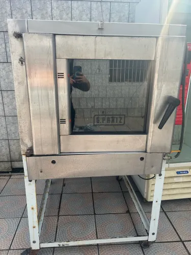 Forno industrial profissional Padaria a gás ftg150 Gpaniz 5 esteiras