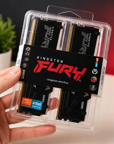 Memória Kingston Fury Beast RGB DDR5 32GB 6000MHz