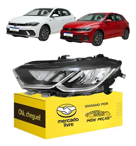 Sinaleira Farol Vw Polo 2023 2024 2025 2026 Full Led L.e Esquerdo/motorista