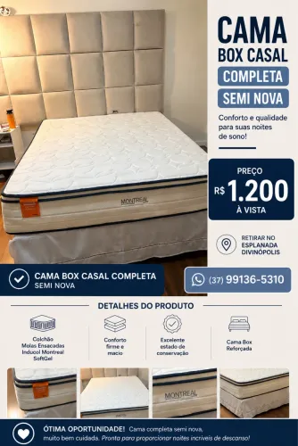 Cama box casal