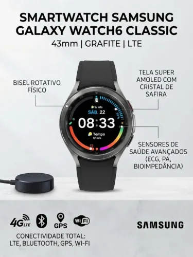 Samsung Galaxy Watch6 Classic 43mm (LTE / Grafite)