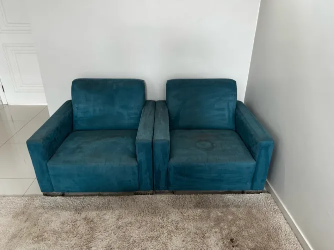 Poltronas Azul turquesa