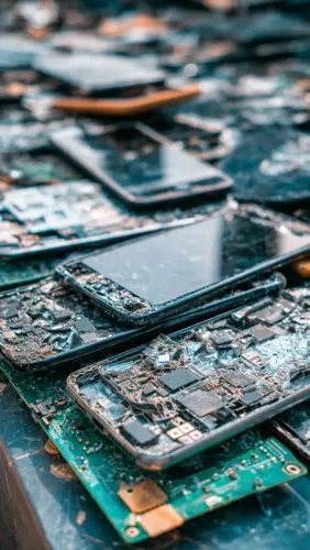 Sucatas de aparelhos celular 