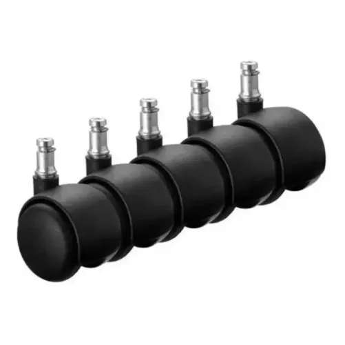 Kit 5 Rodízios/Rodinhas UNIVERSAL Com Pino Para Cadeira Giratória