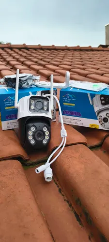 Kit Câmera de segurança/ 2 visores 1080p 3mb e Wi-fi - 2 unidades