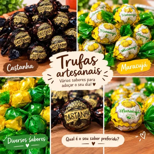 Vendo trufas , são 6 sabores e R$ 5,00 a unidade