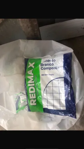 Cimento branco composto saco de 1kg