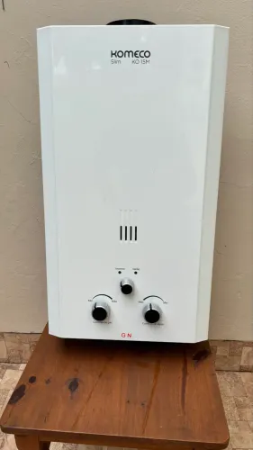 Aquecedor de água a Gás Natural Komeco GN 15 litros - Branco